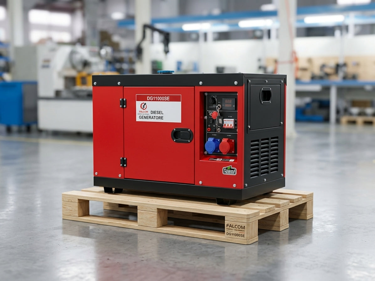 Generatore diesel silenziato FALCOM DG11000SE-A Full Power 7.5Kw