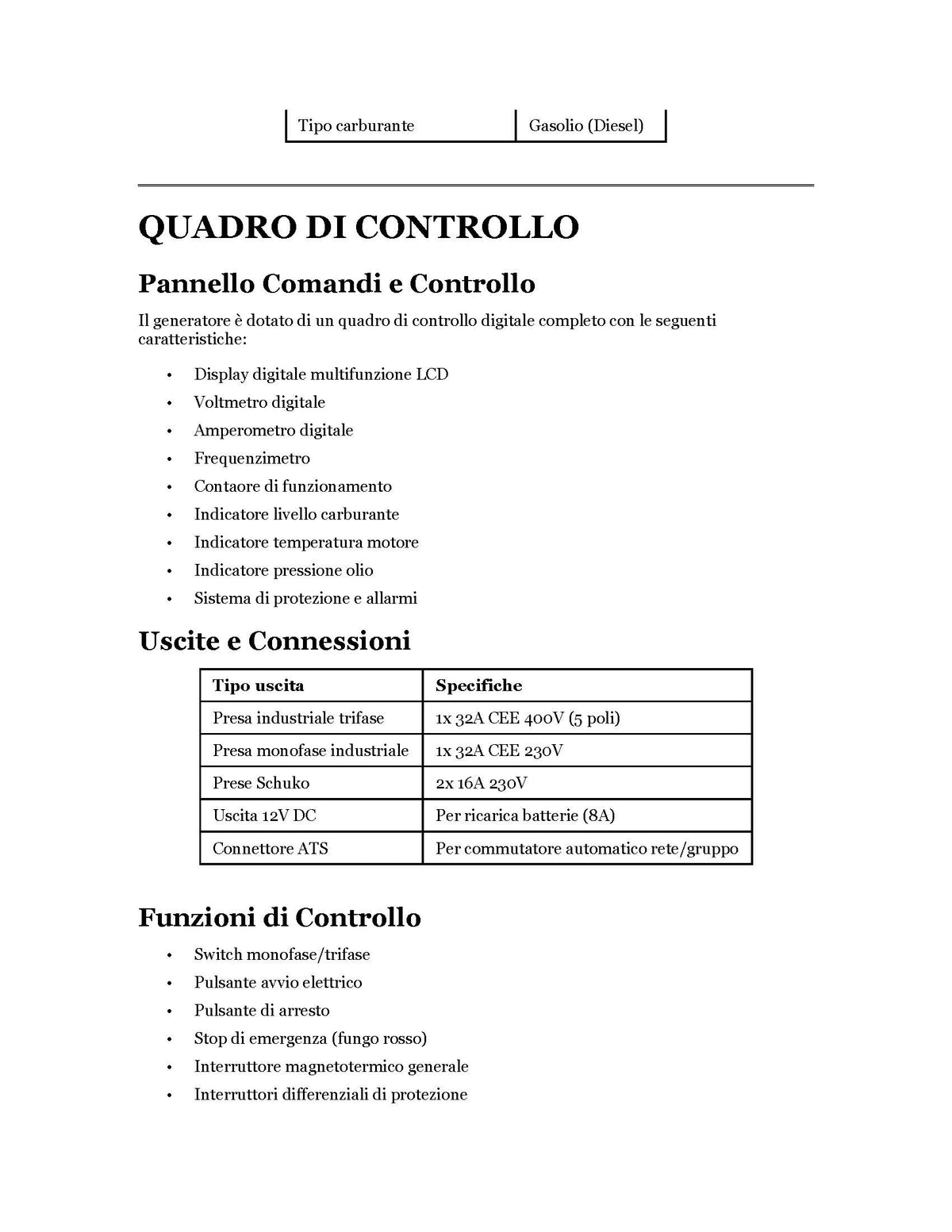 Generatore diesel silenziato FALCOM DG22000SE – 22 kVA -15Kw