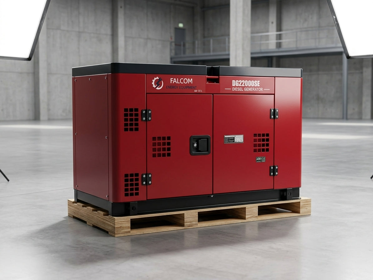 Generatore diesel silenziato FALCOM DG22000SE – 22 kVA -15Kw